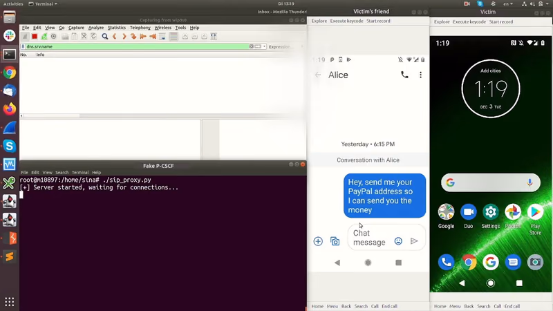 This video demonstrates a MITM attack