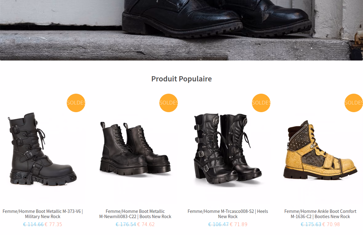Fake web shops are set up semi-automatically using WordPress