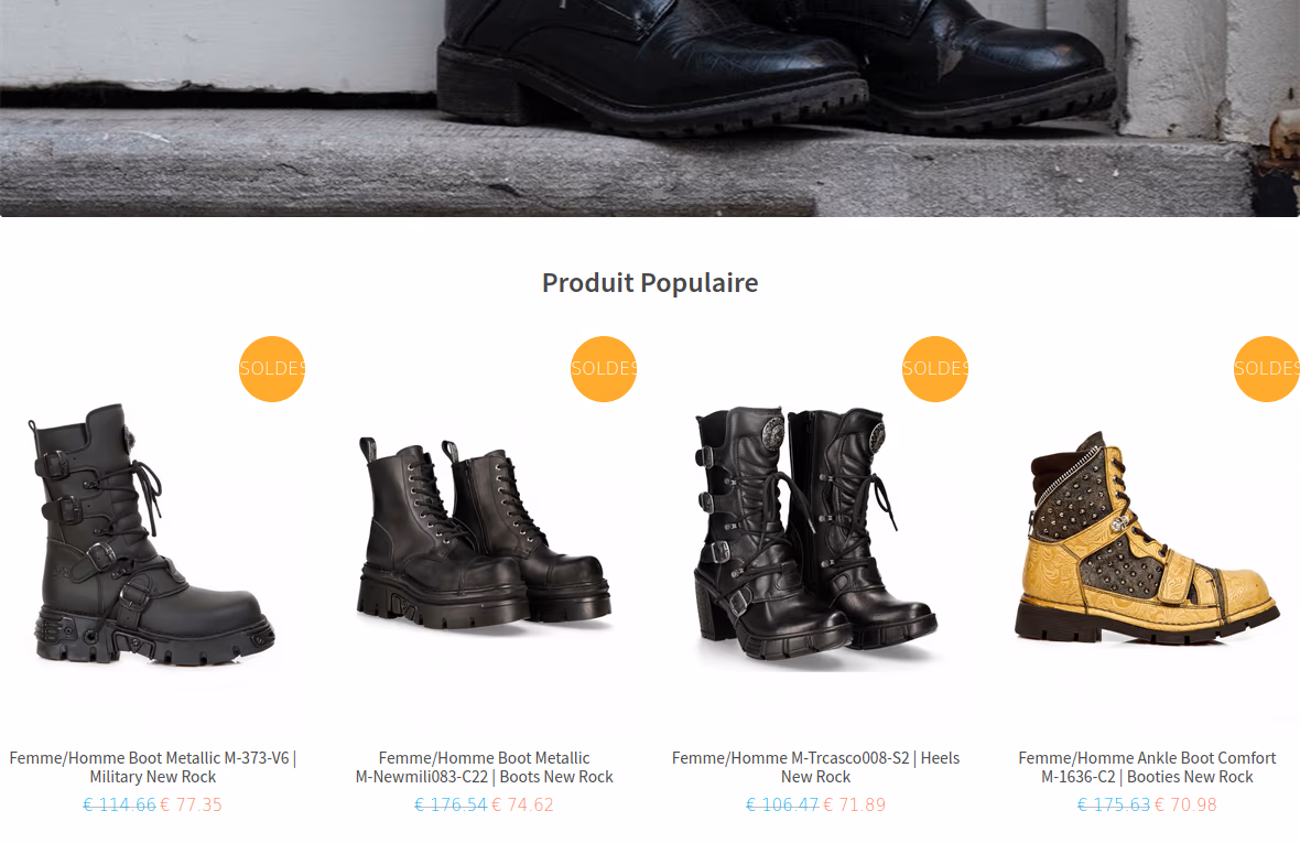 Fake web shops are set up semi-automatically using WordPress
