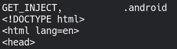 A GET_INJECT command sent from the C&C server for one of the banking apps installed