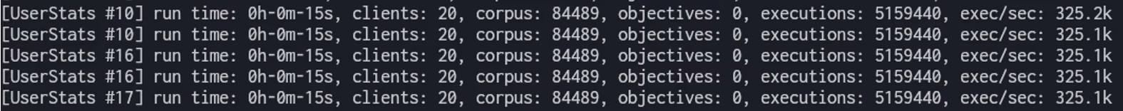 Successful output