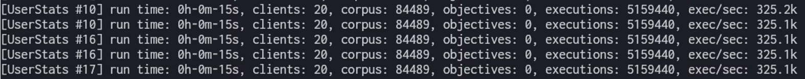 Successful output