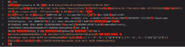 Gzip data sent to spider-tracker
